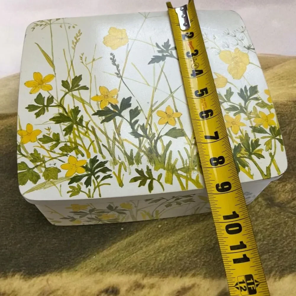 Cottagecore Boho Fairy Emma Bridgewater Wild Flowers Deep Rectangular Tin